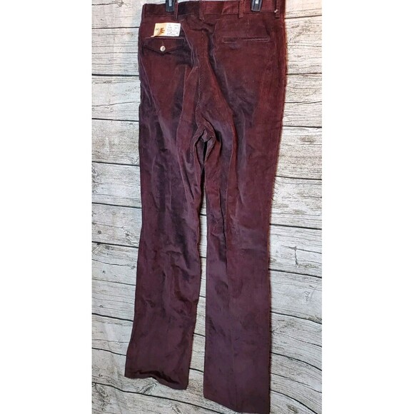 The Fox Collection Brown Velvet Pants Size 36X41 - Picture 4 of 8